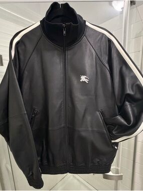 Rare!!! Supreme X Burberry lambskin track jacket